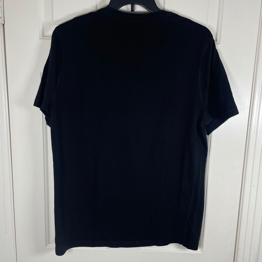 Vuori Mens Strato Tech Tee Performance Crew Neck Short Sleeve T-Shirt Black - Picture 3 of 7